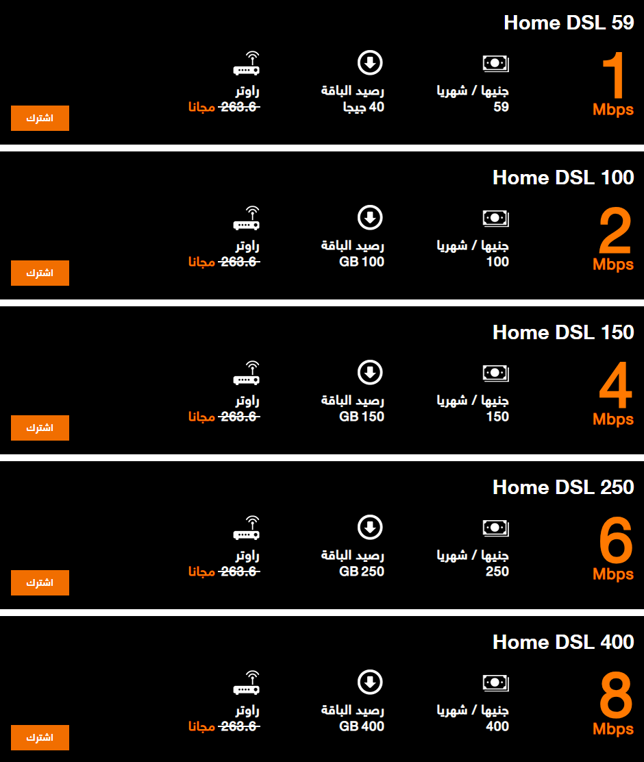عروض اورانج للنت المنزلي - تخفضات اورنج للنت المنزلي 14492 1