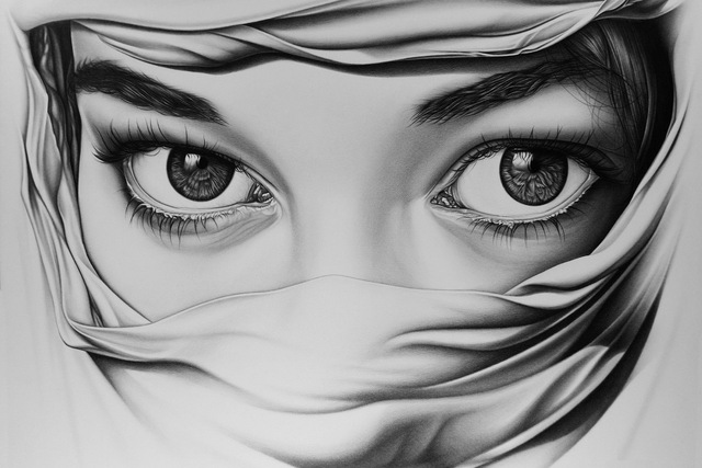 صور فن رسم ابيض اسود روعه - اروع صور مرسومة بالابيض والاسود 4231