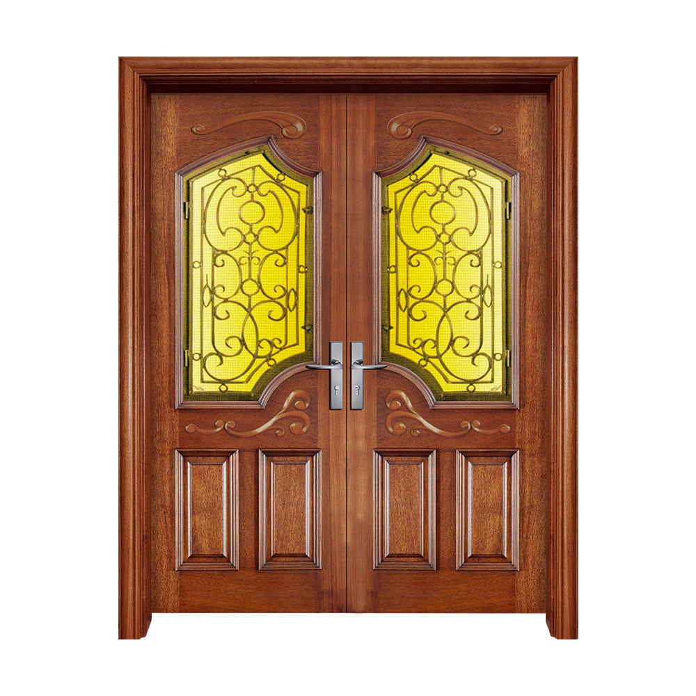 12546 8 ابواب خشب داخلية مع زجاج- اجمل ابواب نقش بزخارف زجاجية سعاد محمد